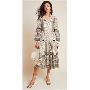 Anthropologie Talulah Tiered Midi Dress NWT